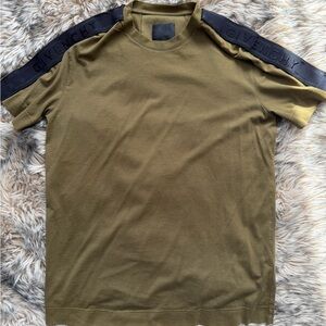 Givenchy Khaki and Black Short Sleeve Tee